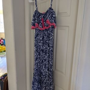 NWT Oyster Bay Aida Ruffle Maxi Dress size S